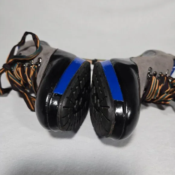 Rare ITALY Vintage PAUL SMITH Old Stock Lace Up Platform Heels Oxfords Size 8.5. - Picture 8 of 17